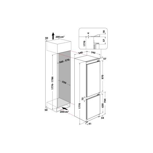 Whirlpool WHC18 T332 frigorifero