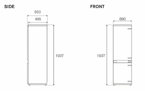 Bertazzoni REF704BBNPTC-S frigorifero