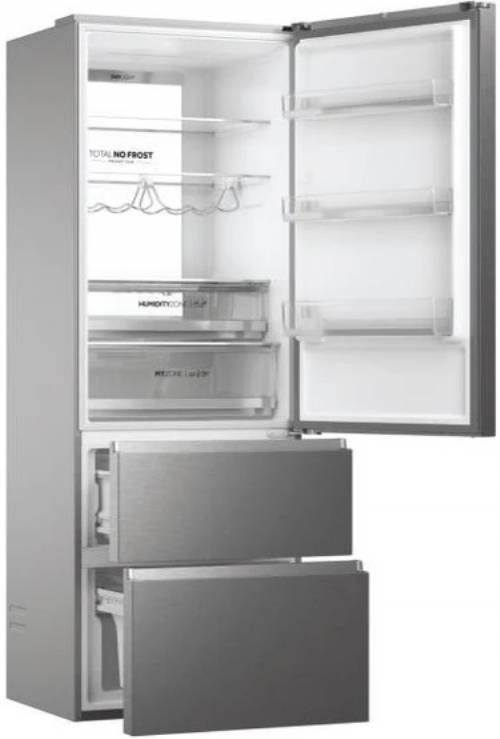 haier HTW7720DNMP Libera installazione 3 porte No Frost Classe D Platinum Inox