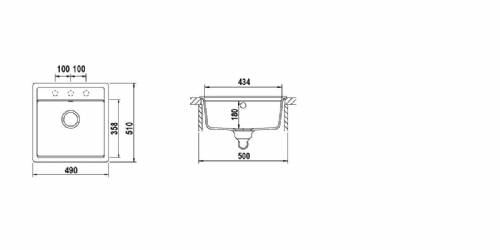 Schock NEMN100S01 NEMO N100S lavello