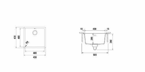 Schock BYKN100U16 BROOKLYN N100U lavello