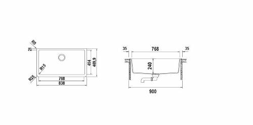 Schock SOLN100L13 SOLIDO N100XL lavello