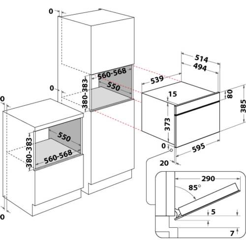 Whirlpool W7 MD440 NB microonde
