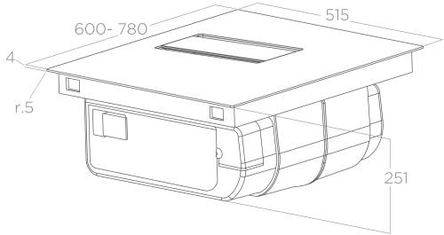 Elica NIKOLATESLA ALPHA B BL/A/60 PRF0196211 cappa e piano cottura