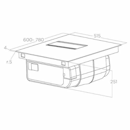 Elica NIKOLATESLA ALPHA B BL/A/78 PRF0193270 cappa e piano cottura