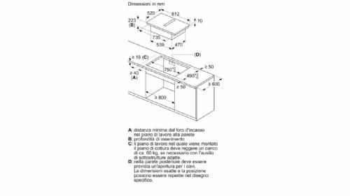Siemens EX875LX67E piano cottura con cappa