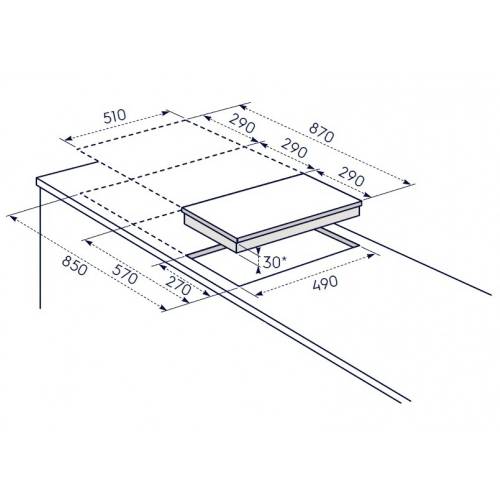 Electrolux EGG3222N piano cottura