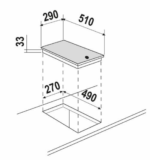 Schock STS3258 Silver 30 piano cottura