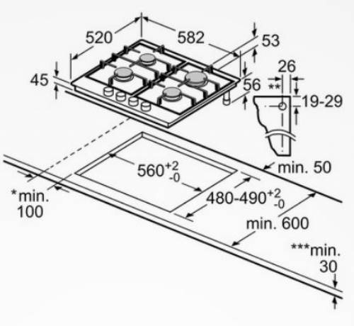 Bosch PGP6B5B85 piano cottura