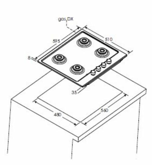 Candy CHW6BRX piano cottura