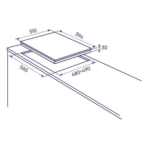 Electrolux PX640UOV piano cottura