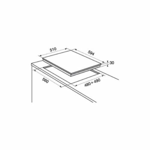 Electrolux RGG6242OOX piano cottura