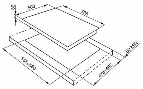 Smeg SR964XGH Piano di cottura