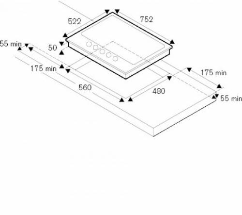 Bertazzoni P755CMODNE piano cottura