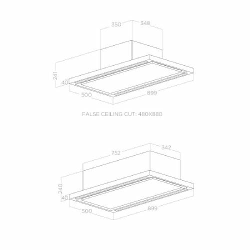 Elica CLOUD SEVEN IX/F/90 PRF0141953 cappa