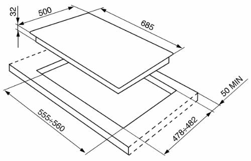 Smeg SRV576GH5 Piano cottura