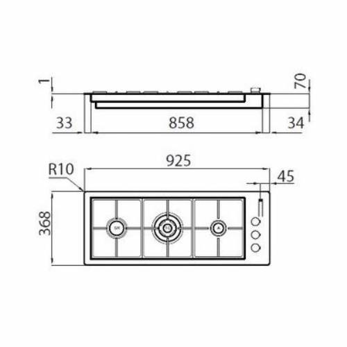 Foster 7286 032 piano cottura