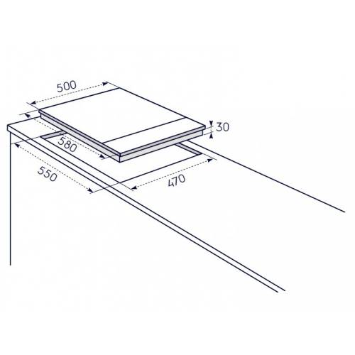 Electrolux EGL62821OX piano cottura