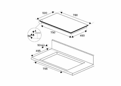 Bertazzoni P784I1M30NVS piano cottura