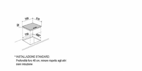 Schock STIB84BKE PC78 BRIDGE piano cottura