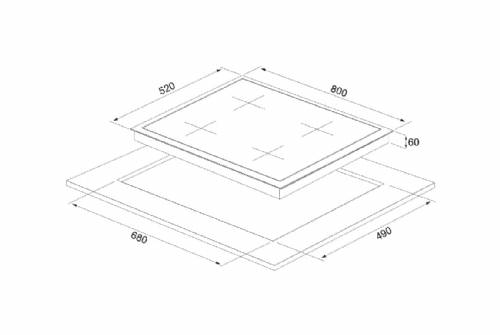 Silverline IH5450B01 piano cottura