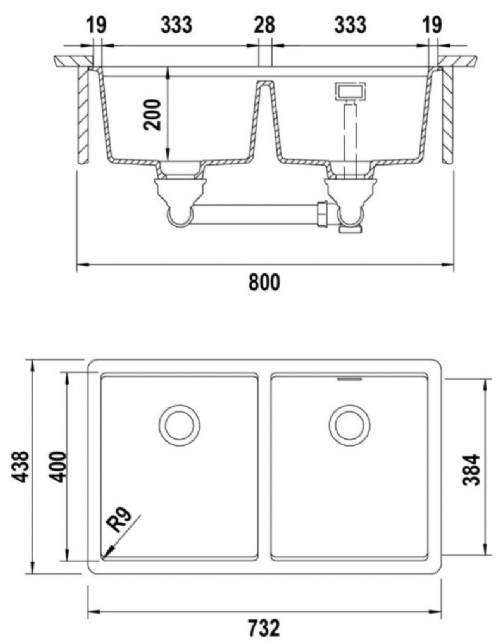 Schock BYKN200U16 Lavello