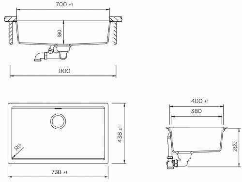 Schock LATN100XLU43 Lavello