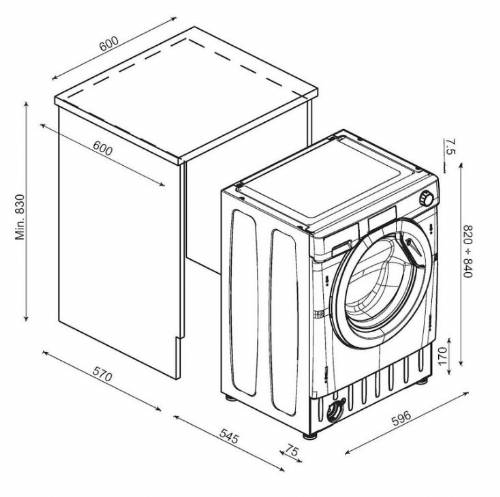 CANDY BCTDH7A2TE ASCIUGATRICI INCASSO