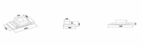 Falmec MIRAGE SOFFITTO 100 nero cappa a soffitto bk