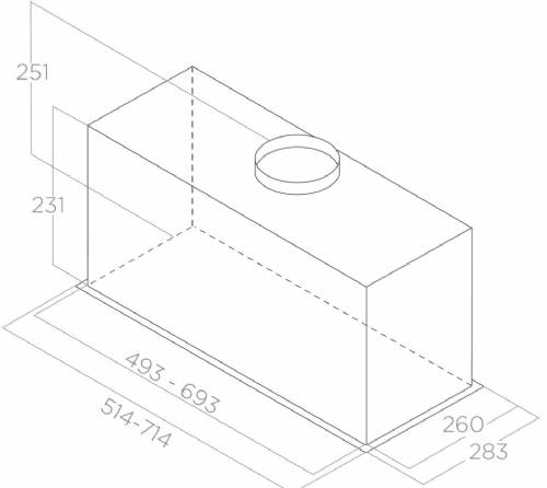 ELICA PRF0180808 CAPPA INCASSO FOLD GR/A/52
