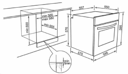 ELLECI FGSP60251NS - FORNO CLASSIC 60
