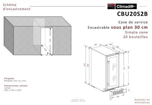 Climadiff CBU20S2B cantina