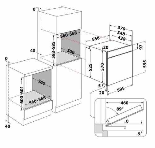 WHIRLPOOL OMK38HUOX FORNI 60