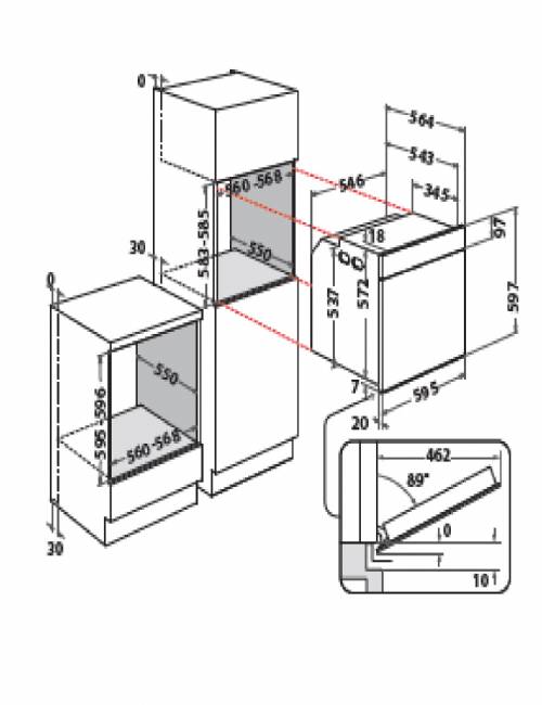 WHIRLPOOL WOI4IS8PM0SXA FORNI 60