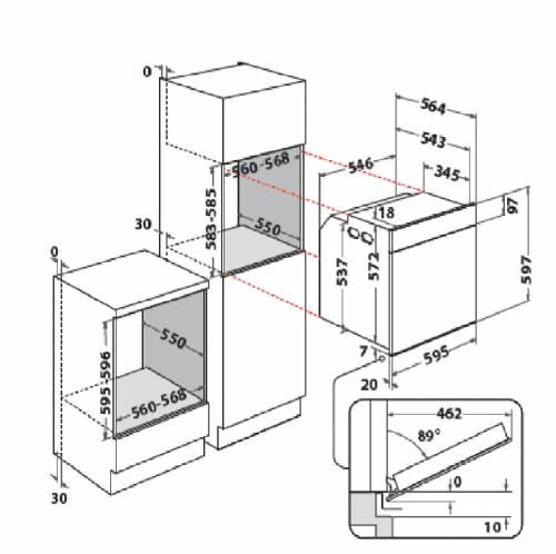 WHIRLPOOL WOI4IS8PPM0SXA FORNI 60