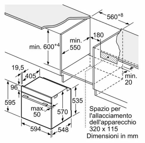 BOSCH HRG312BB4 FORNI 60