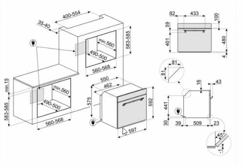 SMEG SFP67C1TPO FORNI 60