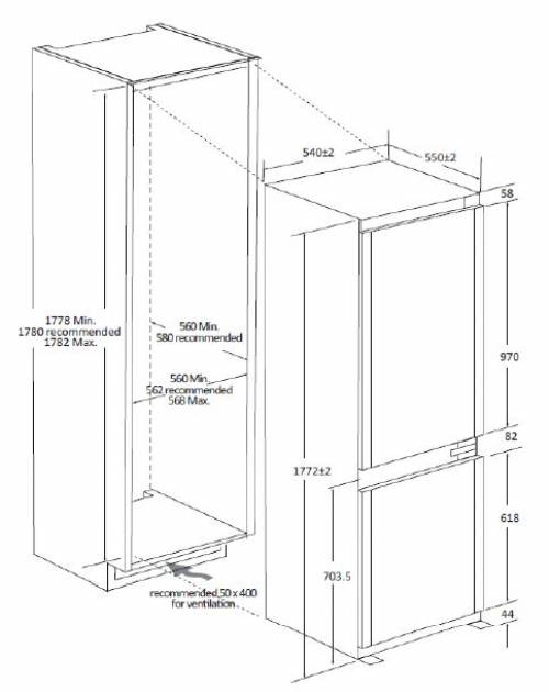 CANDY CNBQT3518E FRIGORIFERI
