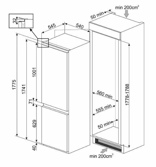 SMEG C3170NE FRIGORIFERI