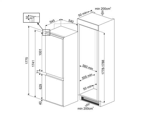 SMEG C8174TNE FRIGORIFERI