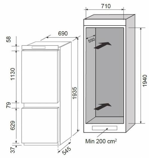DE LONGHI F7CTNF364E FRIGORIFERI
