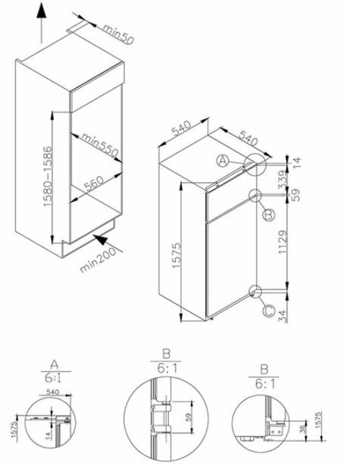 DE LONGHI F6DP242E FRIGORIFERI