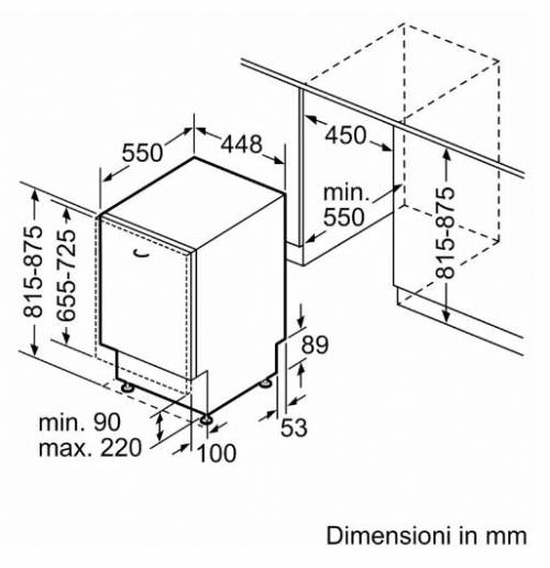 BOSCH SPV4EMX17E LAVASTOVIGLIE