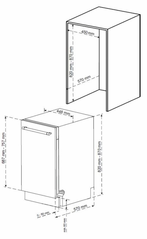 DAEWOO DI1E6SW49E LAVASTOVIGLIE