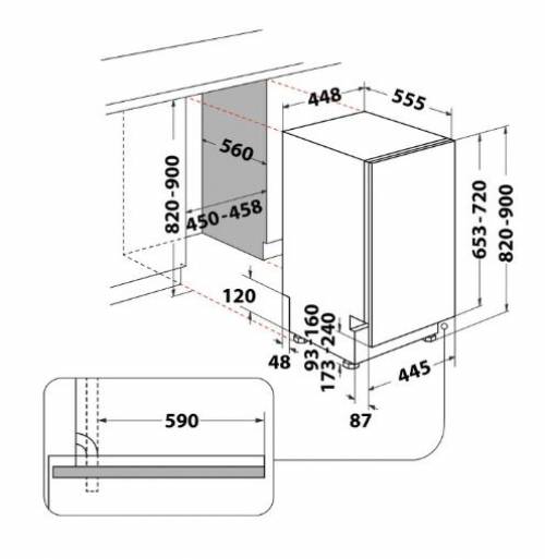 WHIRLPOOL WSIC3M27C LAVASTOVIGLIE
