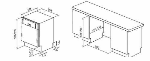 DE LONGHI L6NP83C LAVASTOVIGLIE