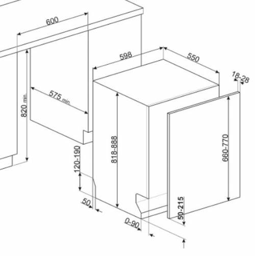 SMEG STL281DS LAVASTOVIGLIE