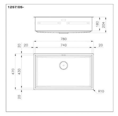 FOSTER 1257056 - VASCA QUADRA EVO 750
