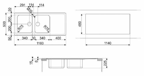 SMEG LLR116 LAVELLI INOX