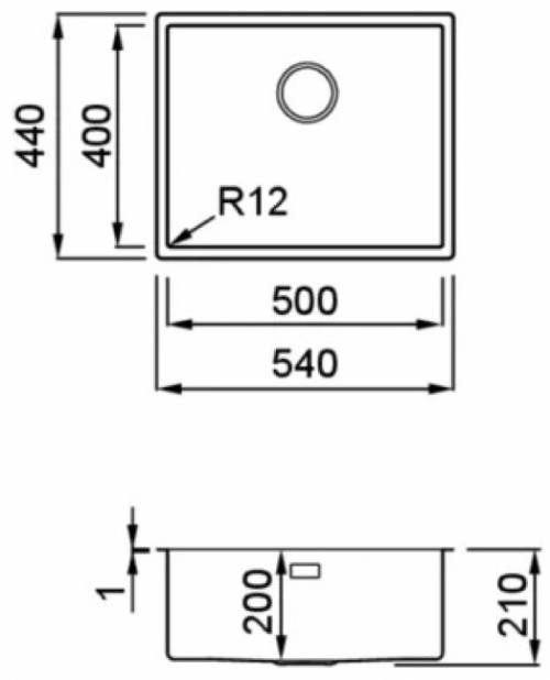 Elleci LIE500SAC Lavello
